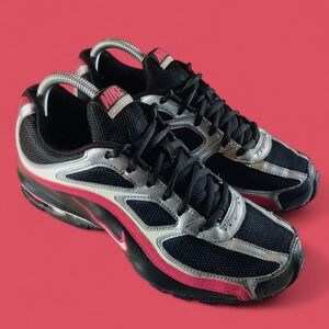 Nike Reax Run 5 Black Pink Women's Size 8.5 Running Sneakers Y2K * NoInsoles